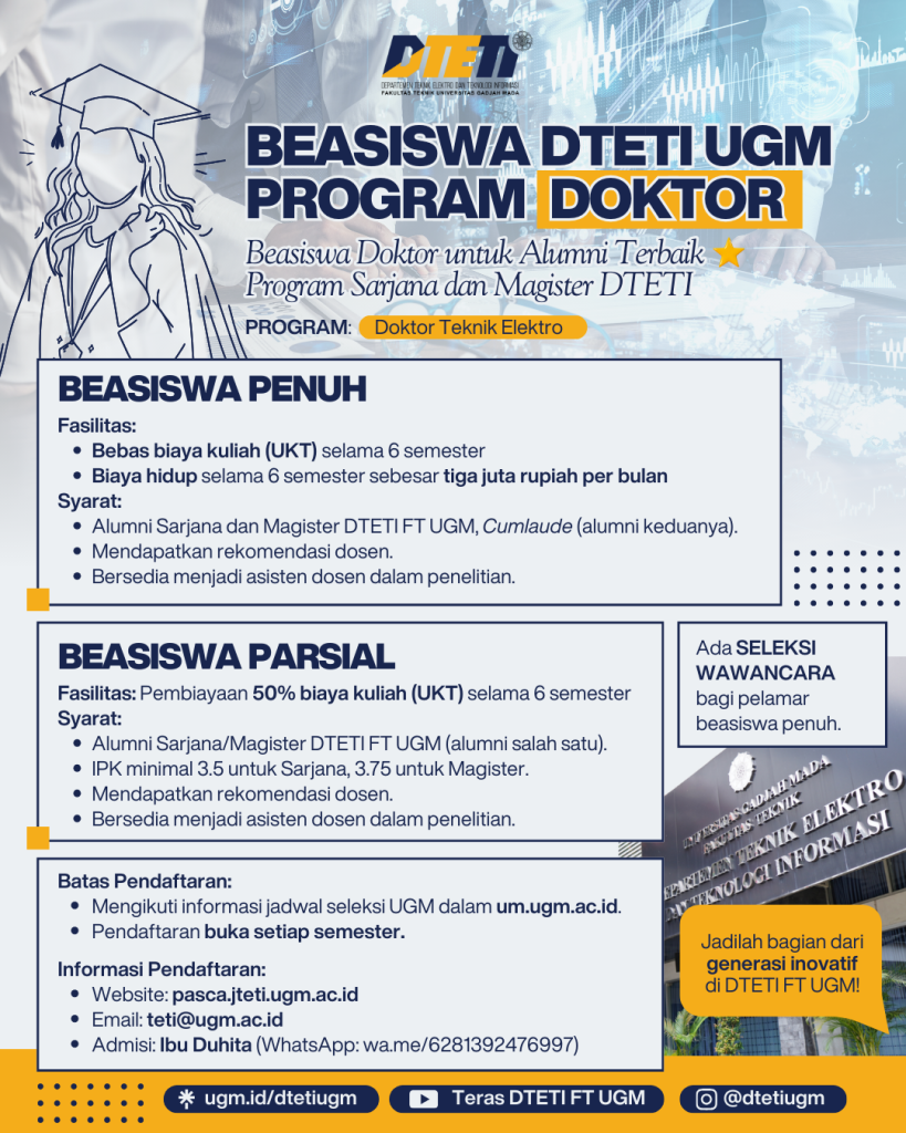 BEASISWA DOKTOR TEKNIK ELEKTRO DTETI FT UGM